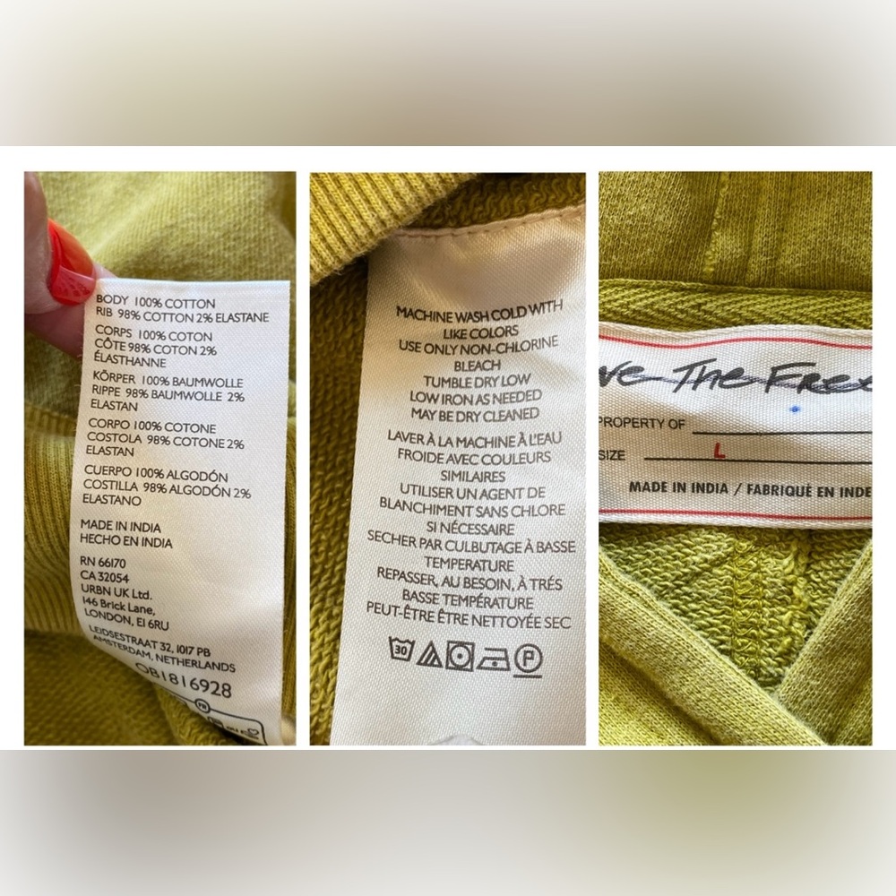 NWOT Free People We the Free Love Again
Cropped Graphic Hoodie large - Picture 13 of 15